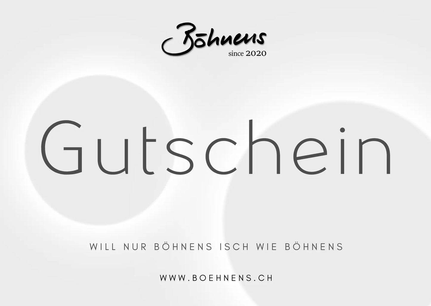 Böhnens Geschenkgutschein Verschenke Freude