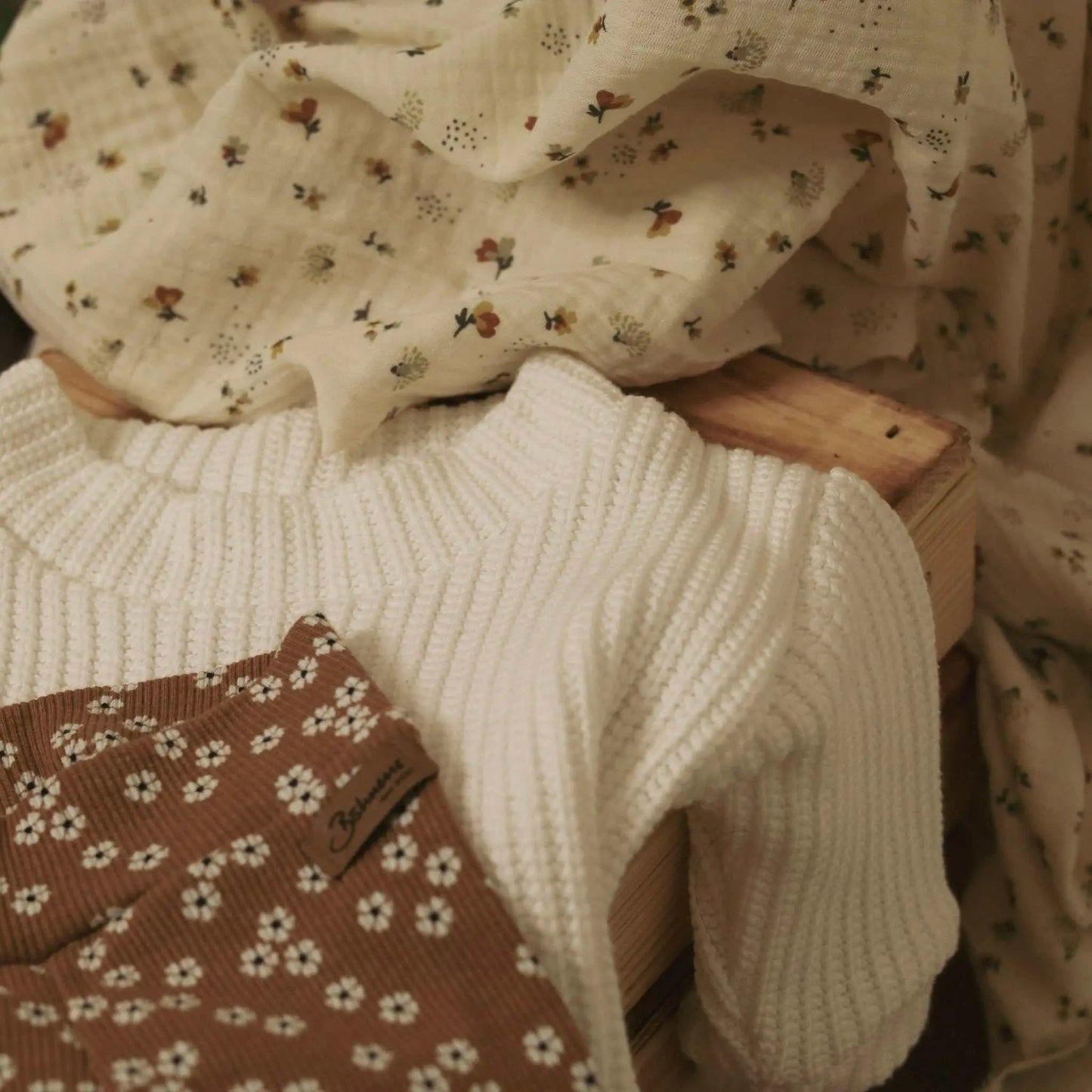 Geschenkset Flower Power Oversize Pullover mit Leggins