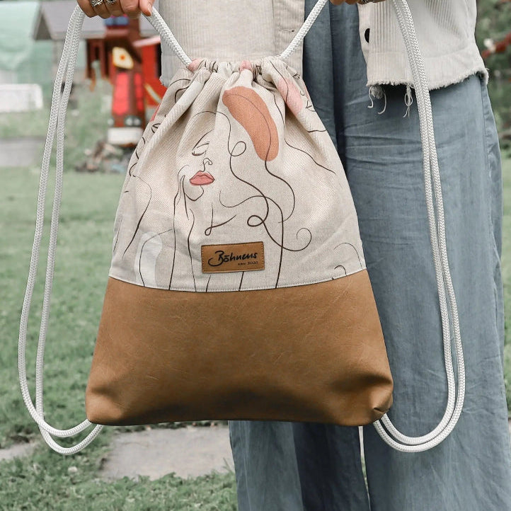 Sportbag One Line Art, handgemachter Sportbag