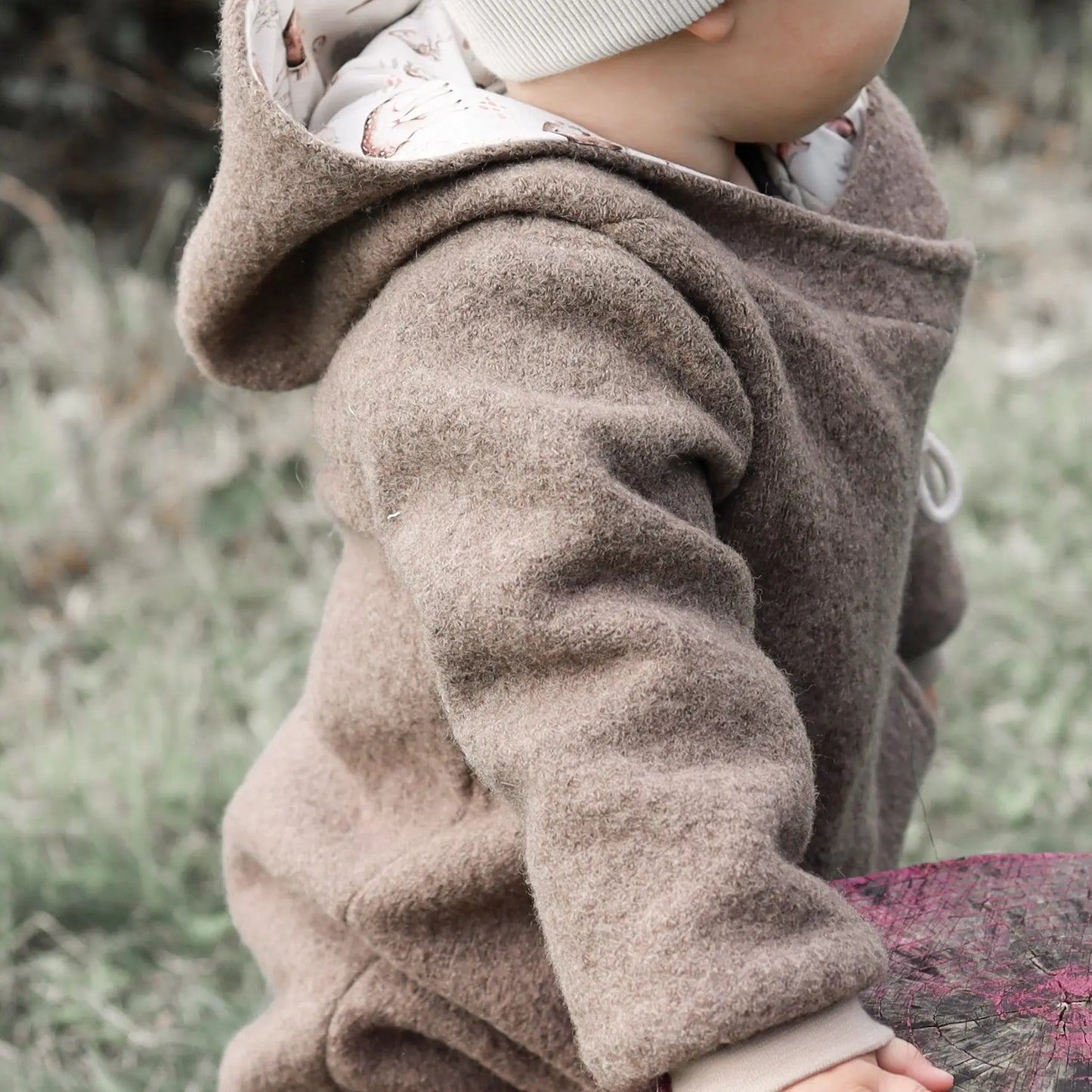 Wollwalk-Overall in Melange Beige Böhnens Böhnens