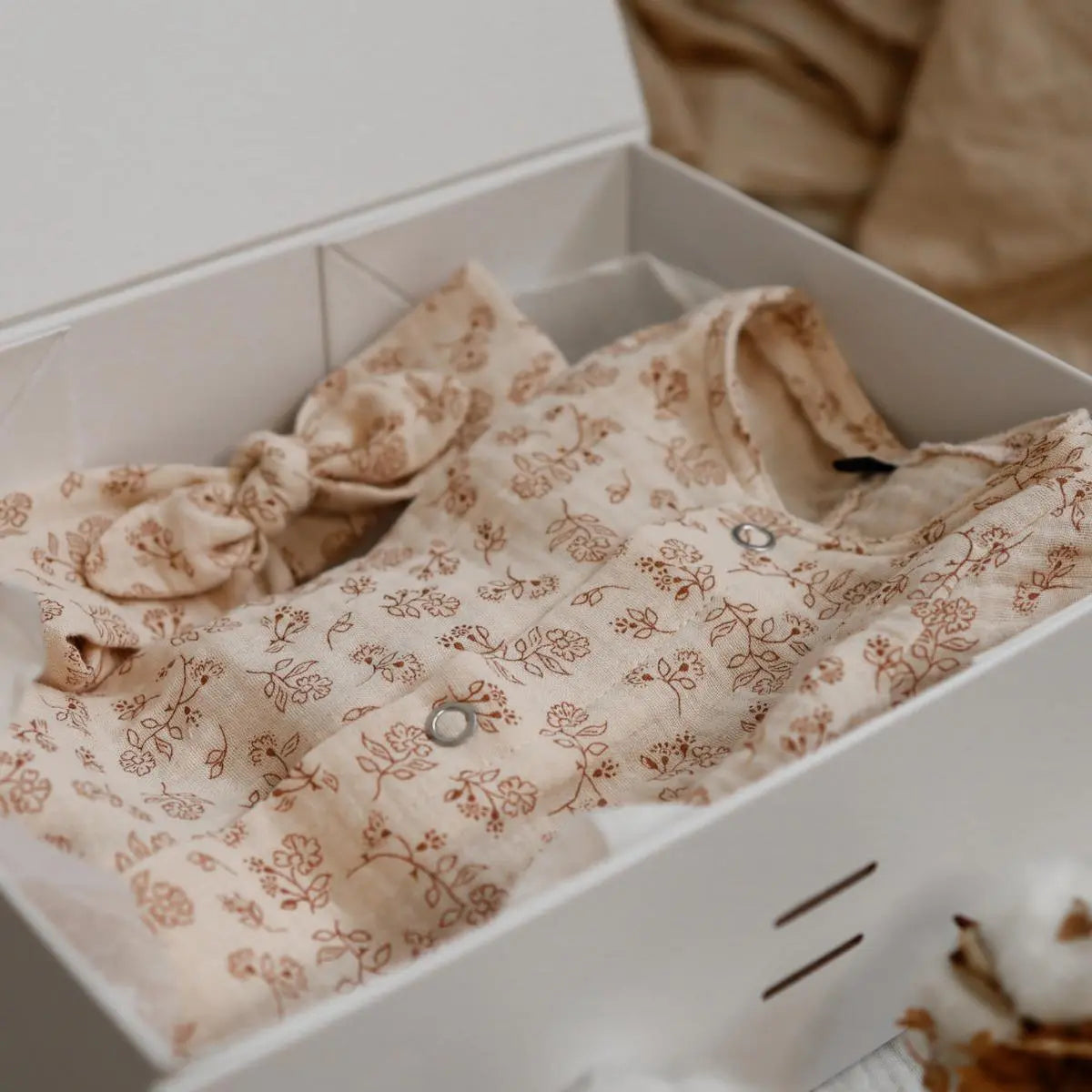 Geschenkbox Musselin Romper Böhnens Böhnens