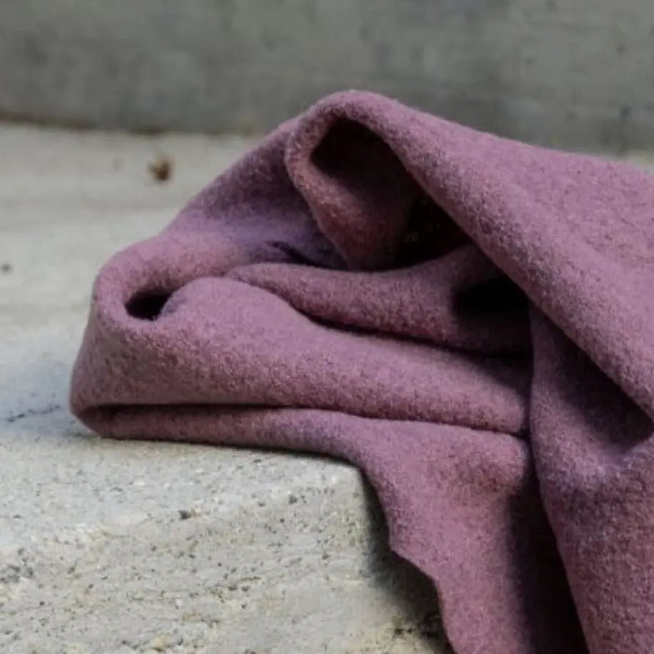 Stirnbänder aus Wollwalk "mauve" Böhnens