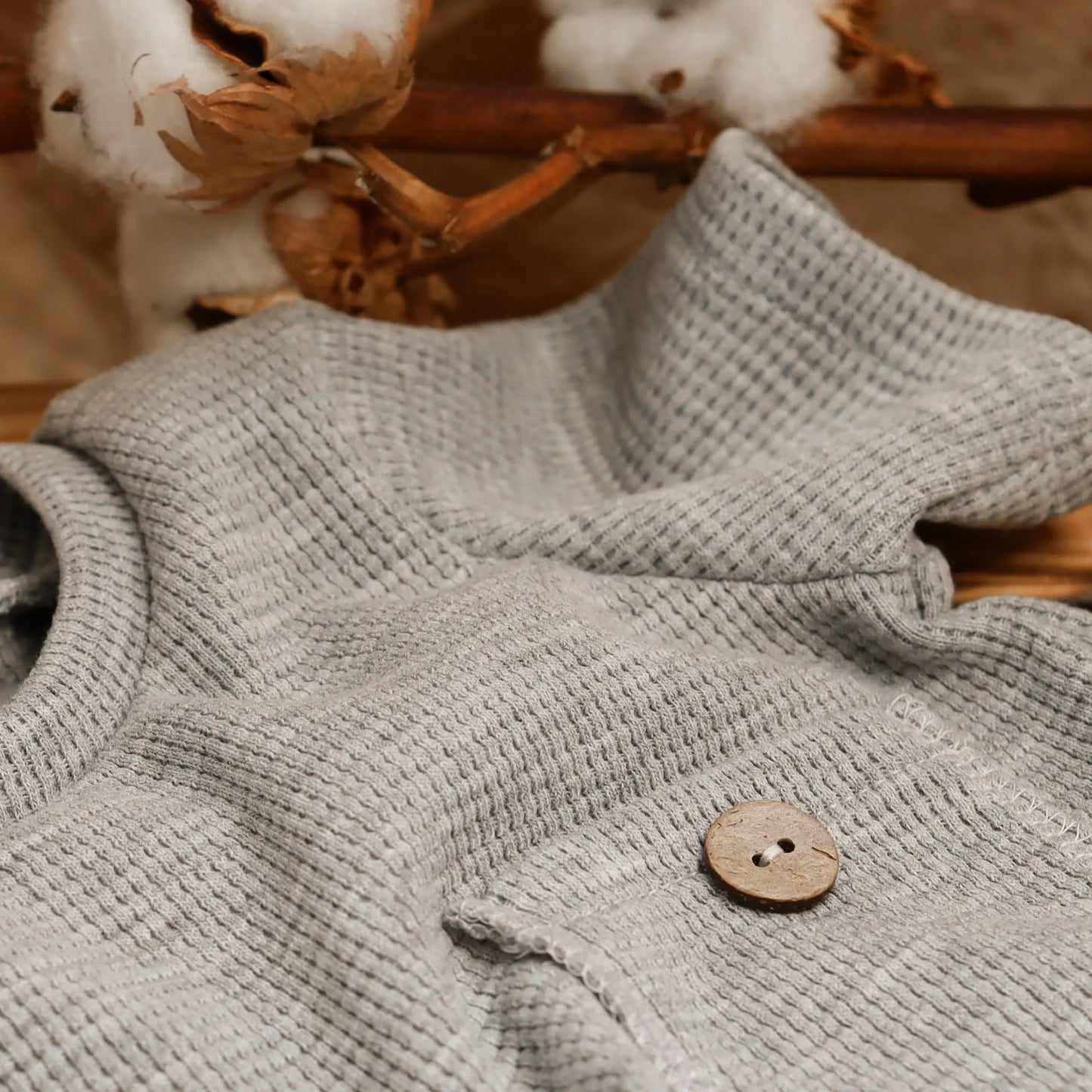 T-Shirt Waffle Knit grau | Böhnens
