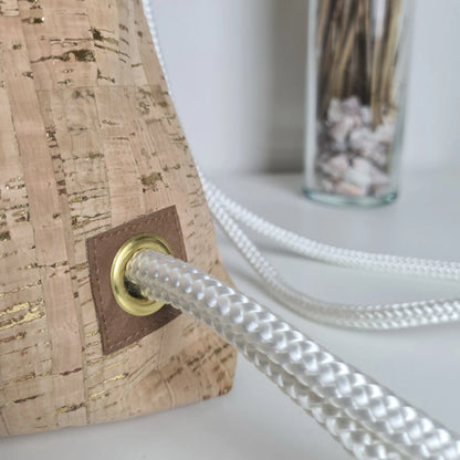 Turnbeutel Altrosa Detail Canvas oben