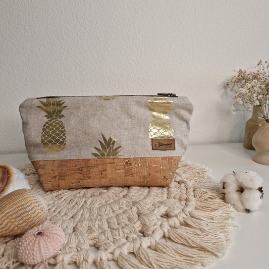 Necessaire "goldene Ananas"