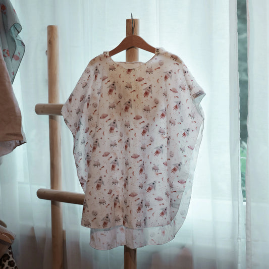 Badeponcho Kinder Rakete