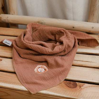 Halstuch in peach mit Löwe Böhnens Böhnens