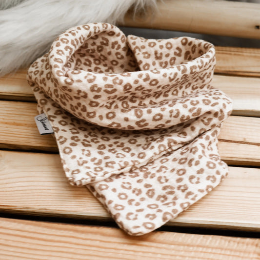 Halstuch in Leo mit Druckknöpfen Böhnens Böhnens