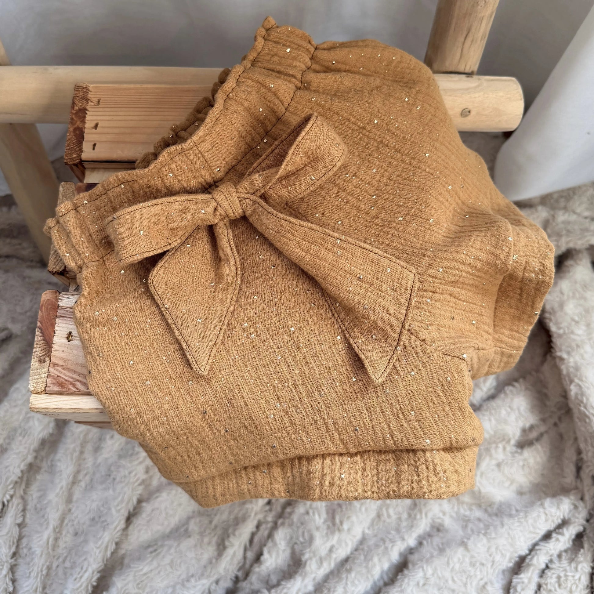 Musselin Set Kinder Top und Shorts