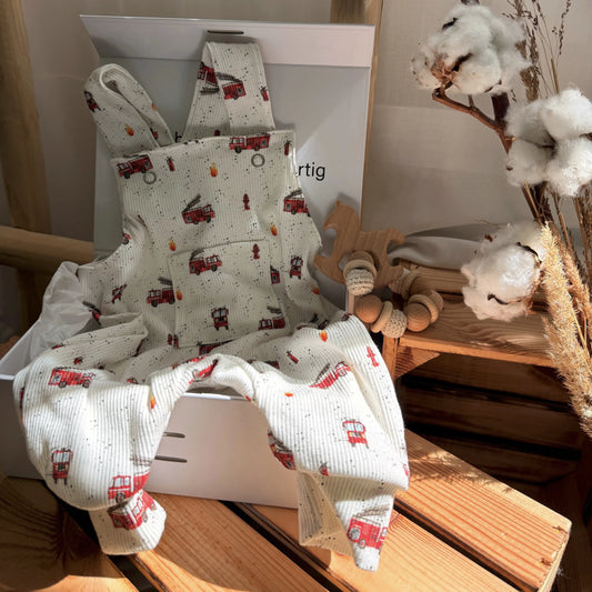 Baby Geschenkbox Feuerwehr handgemacht